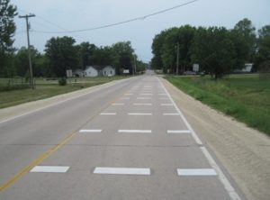 Transverse speed bars